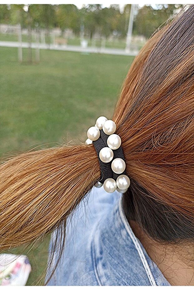 Thick Rubber Buckle with White Pearl