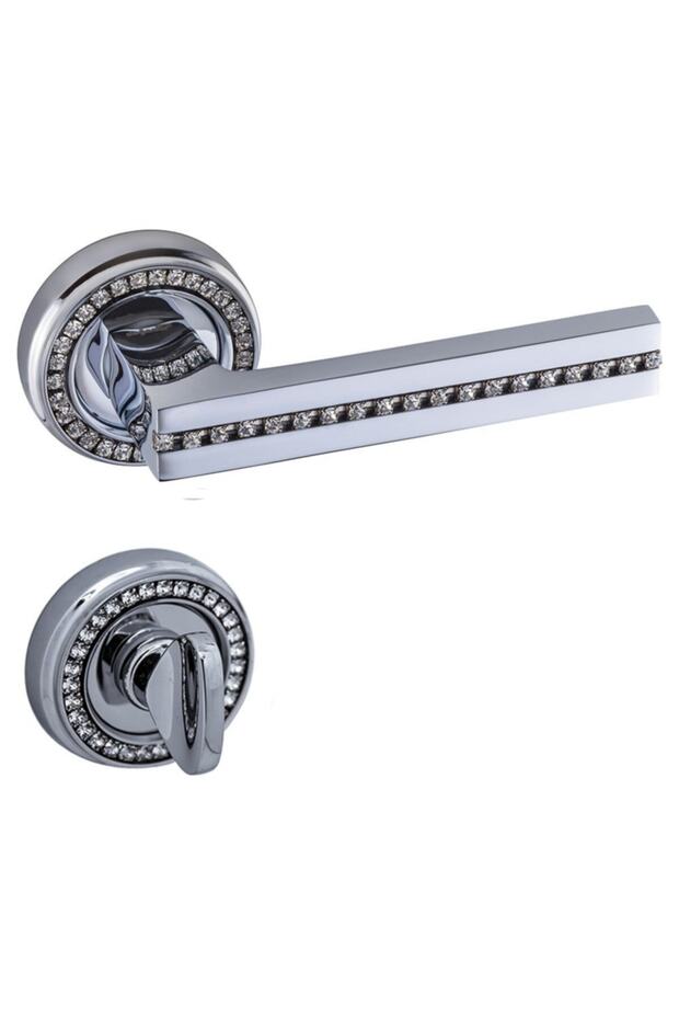 Doğanlar Sedef Krom Rozetli Kapı Kolu Rozetli Yale Sol (ADET) - 4