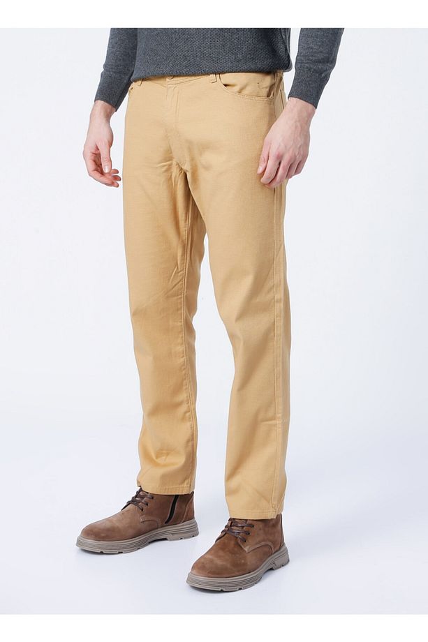 Altınyıldız Classics 4a0121200062. Normal Bel Regular Fit Armürlü Deve Tüyü Erkek Pantolon - 3