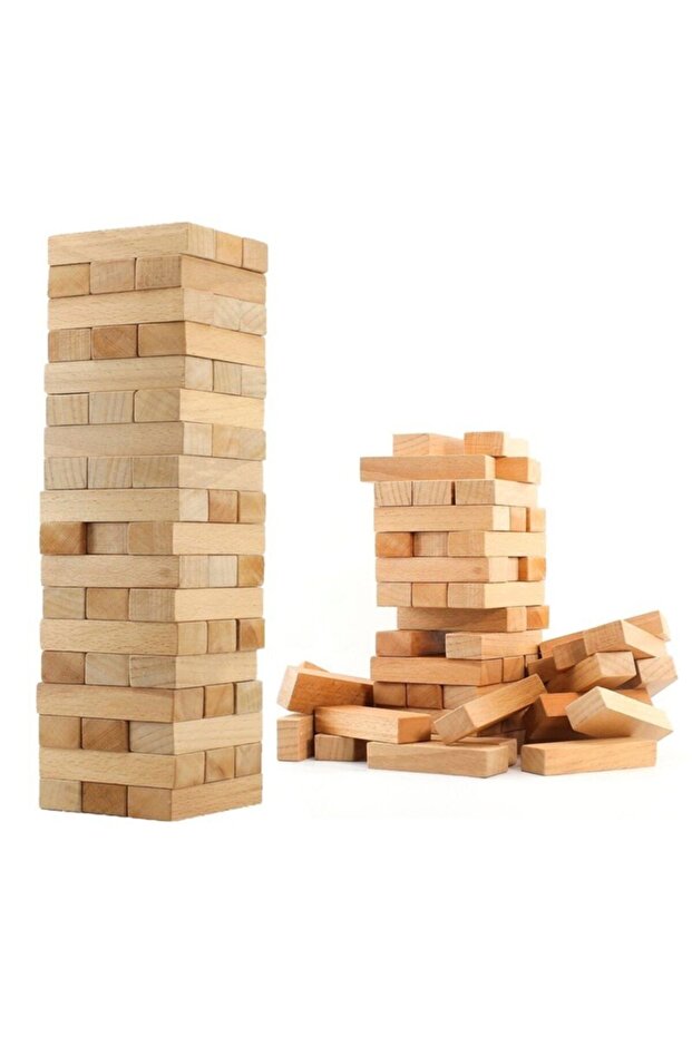 Jenga Stay in Balance Game Wooden Tower Balance and Skill Game 54 Pieces