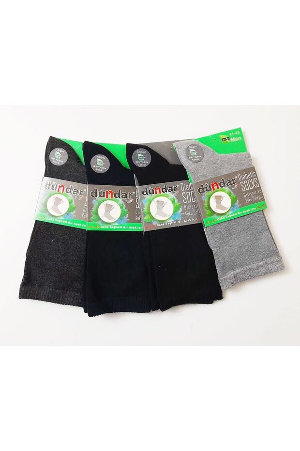 Erkek Bambu Diyabet Çorabı 4lü - 1