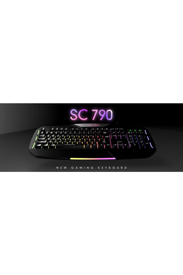 Sc790 Oyuncu Klavye Rgb Gökkuşağı Gaming Klavye - 3