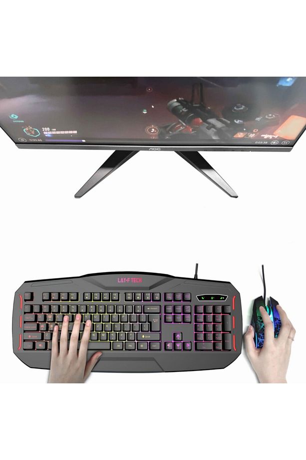 Sc790 Oyuncu Klavye Rgb Gökkuşağı Gaming Klavye - 7