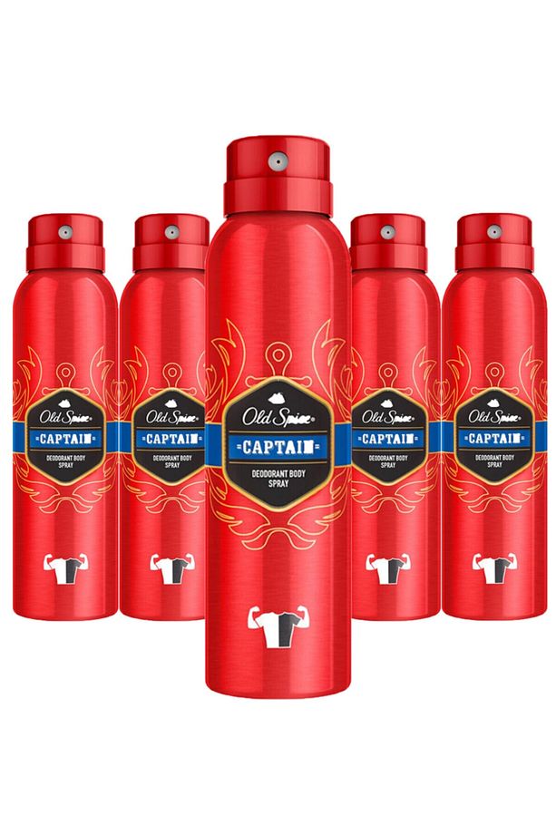 Sprey Deodorant 150 Ml Captain X 5 Adet - 1
