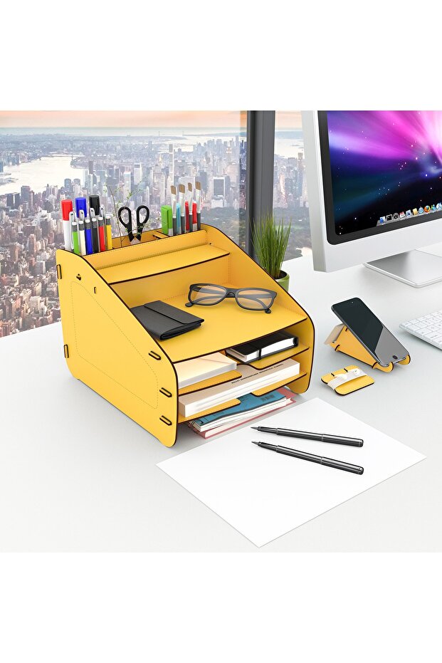 Fxm Modest - 6 Colors - A4 Document Rack Desktop Organizer Organizer - 2
