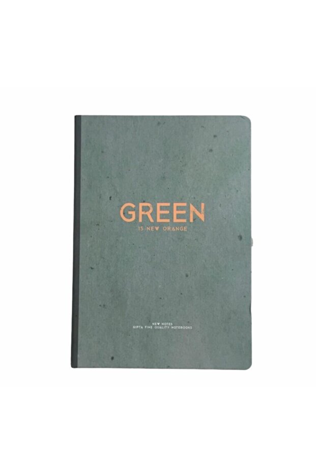 New Notes Green Is New Orange غلاف صلب 120 ورقة 17x24 دفتر ملاحظات مبطن