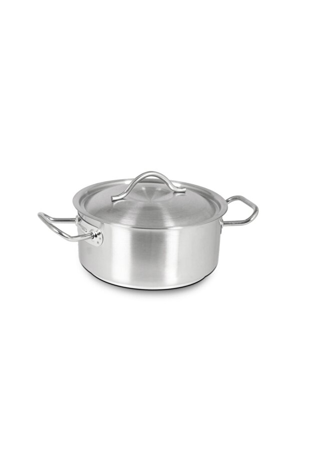 Stainless Steel Induction Base Cylindrical Pot 20x13 Cm 4.0 Lt