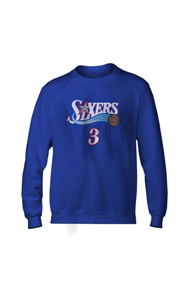 Siyah Sixers Allen Iverson Basic Sweatshirt - 2