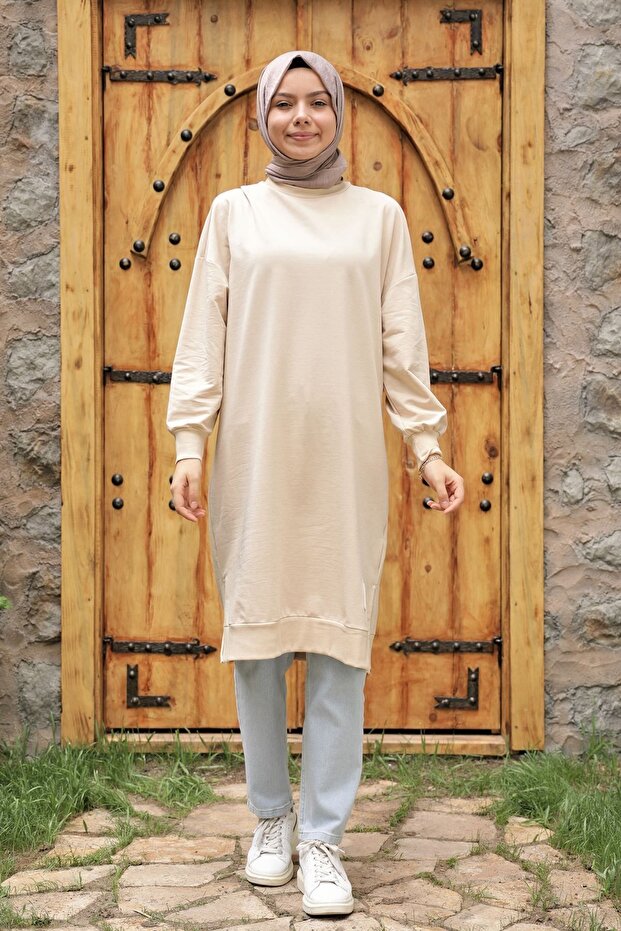 Nisaca Two Thread Basic - تونيك حجاب طويل - 4