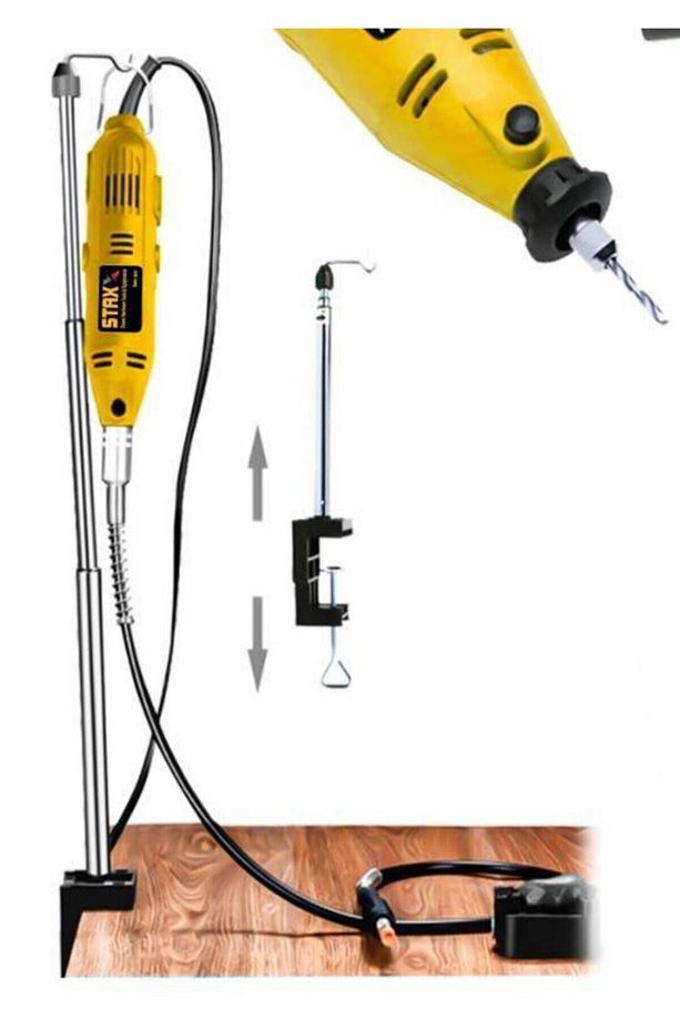 405 Parça Devir Ayarlı Gravür Oyma Makinesi Dremel Taşlama Zımpara Kesme Seti Sfc405a 450w - 8