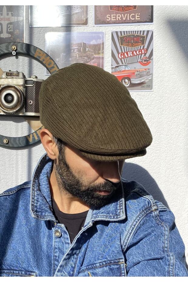 Haki Örme Triko Premium Kasket - 2