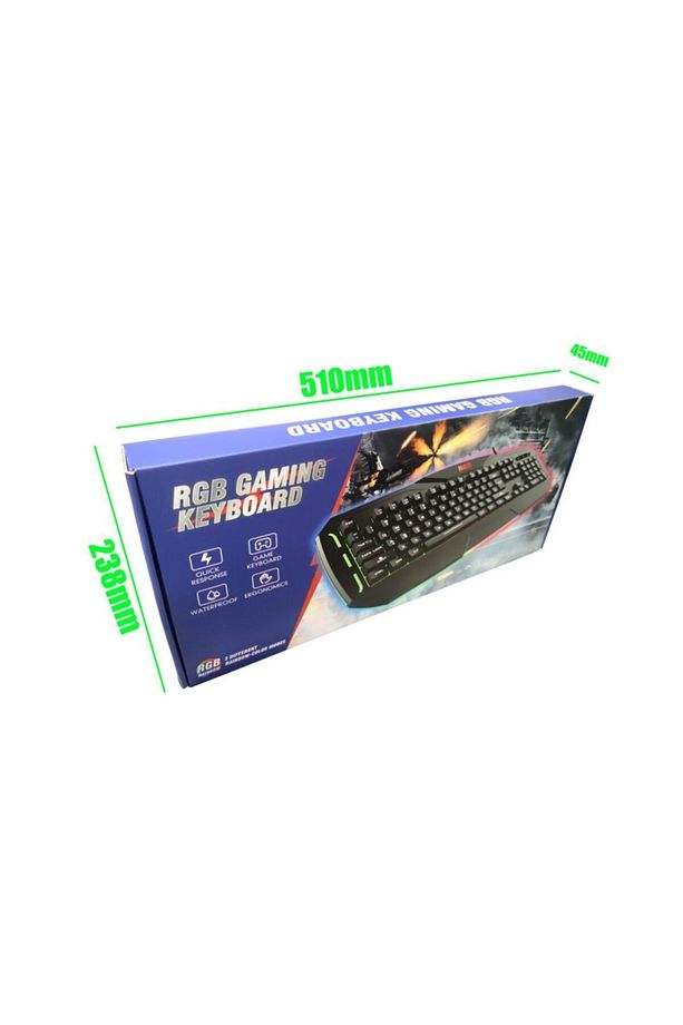 Sc790 Oyuncu Klavye Rgb Gökkuşağı Gaming Klavye - 9