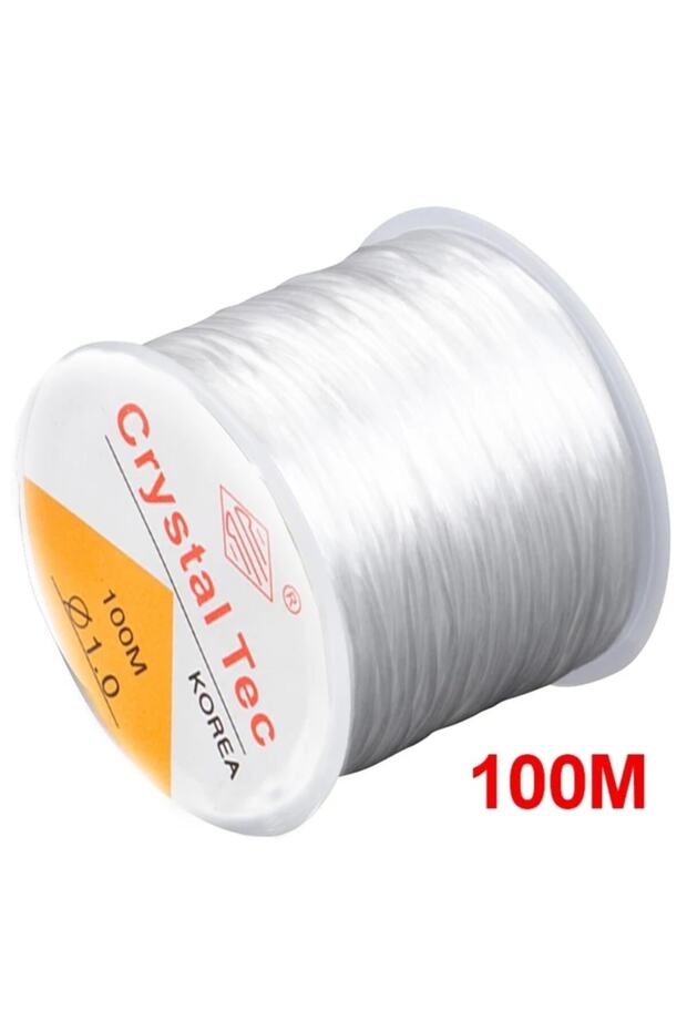 100 Meters Flexible Fish Tape Transparent Fish Tape Silicone Fish Tape (1mm Thick) - 1