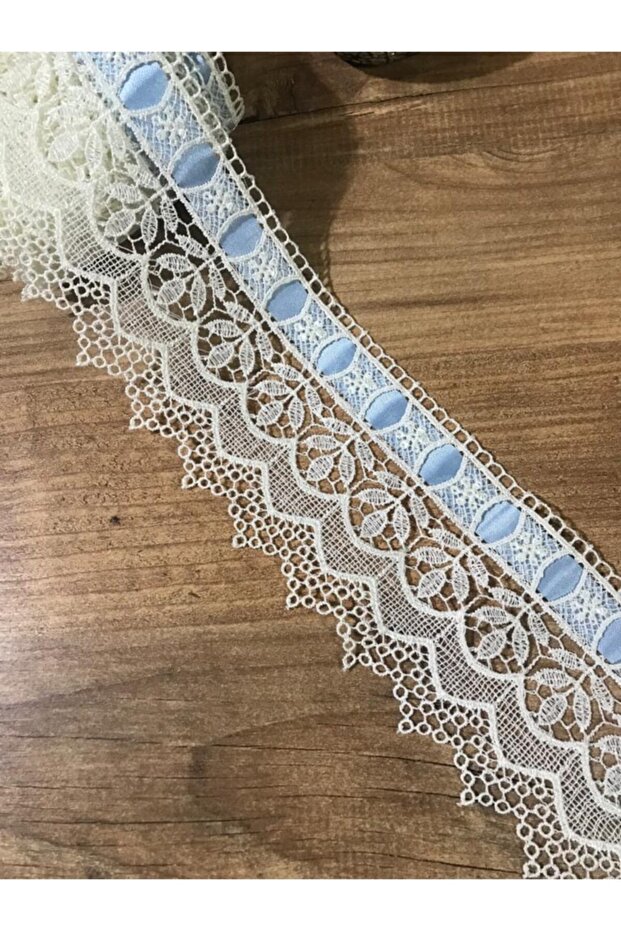 Guipure Tape with Blue Ribbon 1 Mt Price
