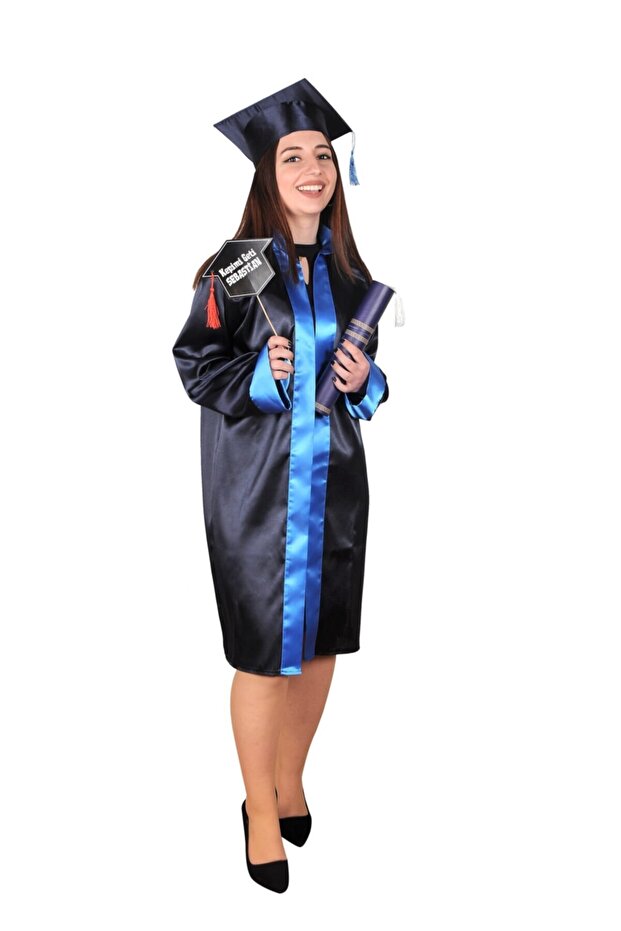 Graduation Cube High School Navy Blue Package Product