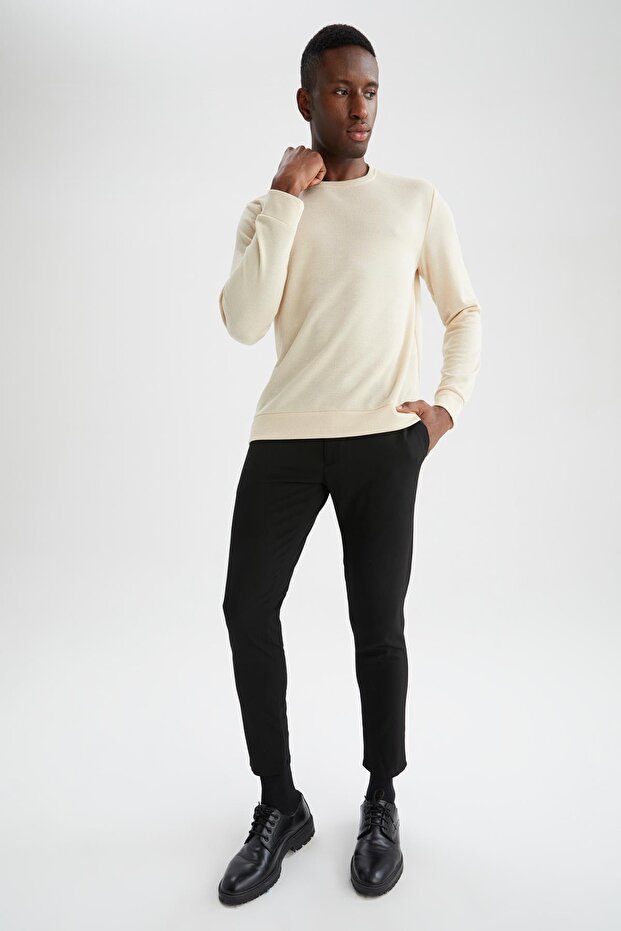 Modern Fit Bisiklet Yaka Sweatshirt - 2