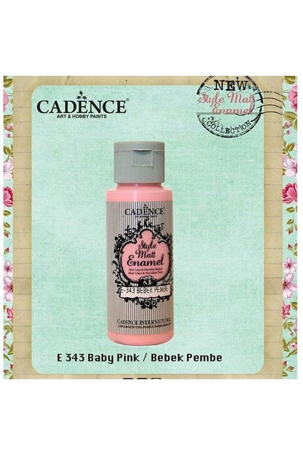 E-343 Style Matt Enamel Cam & Porselen Boyası 59 Ml. E-343 Bebek Pembe - 2
