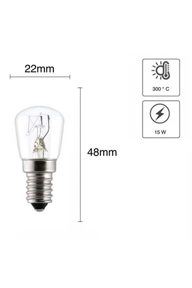 Fırın Ampulü 15w E14 -300°c - 1