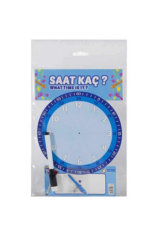 Summer Delete Tutorial Clock - Blue - 2