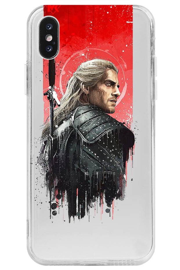 iPhone Compatible the Witcher Designed Patterned Transparent Silicone Phone Case