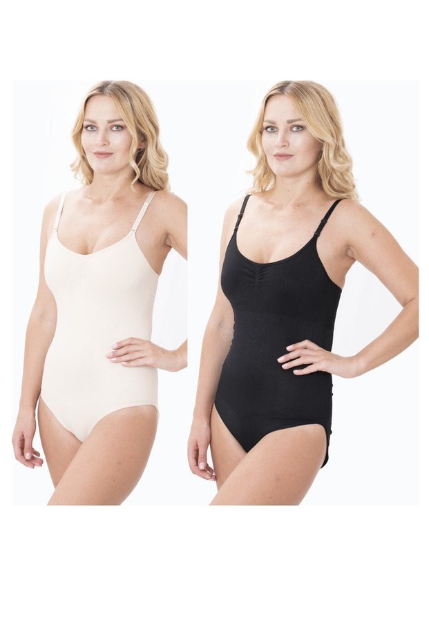Advantageous 2-Pack Firming Lifting Bodysuit (with Chest) Corset