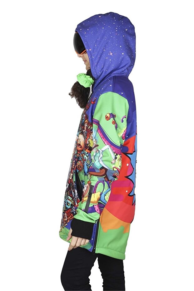 Rick And Morty Çılgın Tasarım Çocuk Kayak, Kar Montu Ss7695 - 2