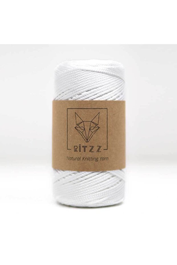 Floş Macrame Thread / 2 Mm / White - 1