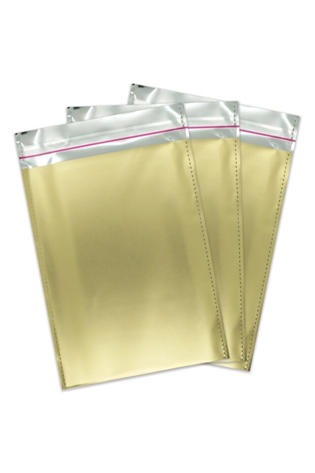 Gold Luxury Metallic Adhesive Gift Package 20 Pieces Medium Size 20x25