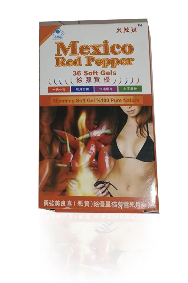 Mexico Red Pepper 30 Kapsül Biber Hapı Bitkisel  Takviyesi - 1