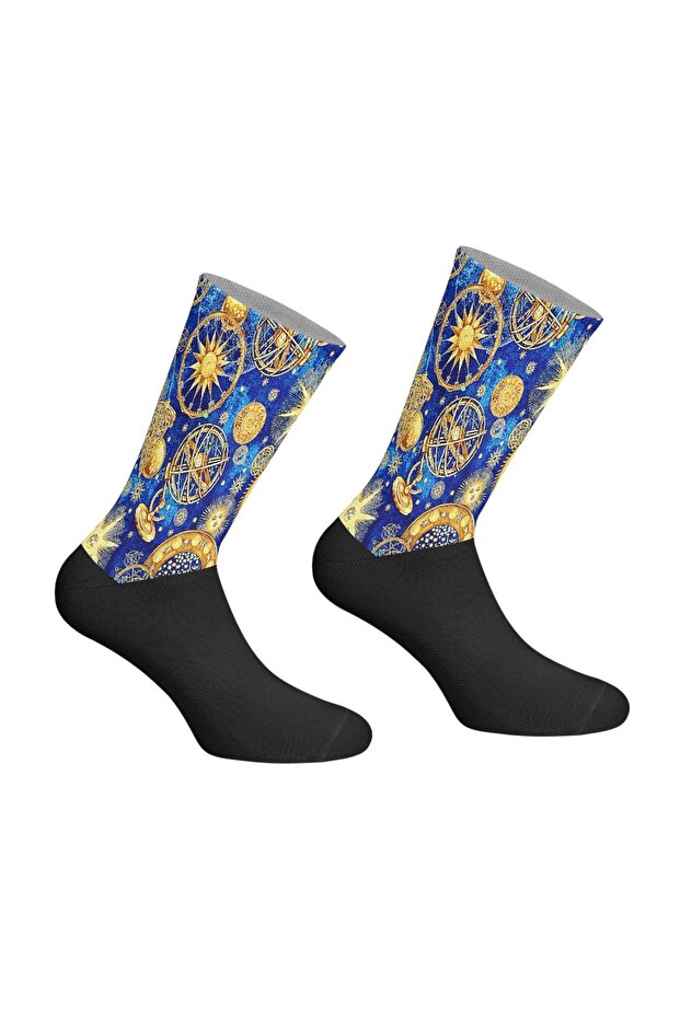 جوارب بطباعة رقمية بنمط علم التنجيم - 1