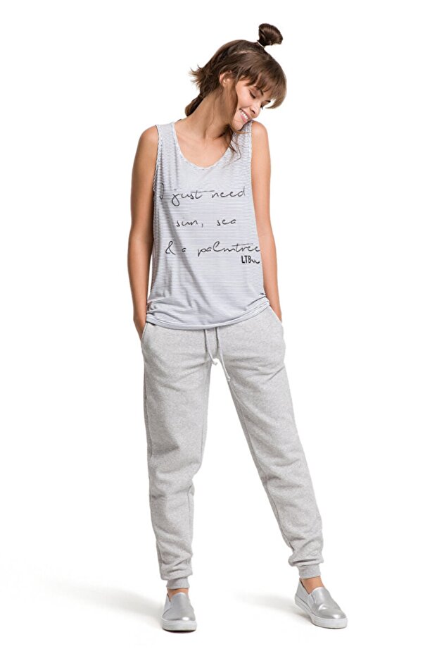 Wobıle Lastikli Paça Basıc Kadın Eşofman 11248342961605 - 2