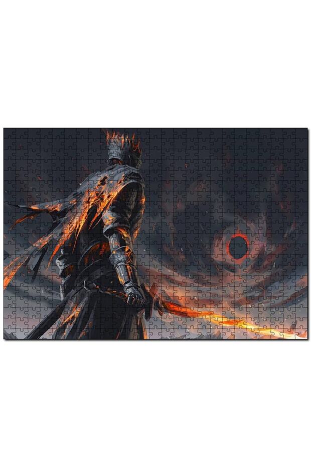Lord of the Rings Nazgul and Fire Sword 1000 Piece Puzzle Jigsaw Puzzle Mdf (Wooden)