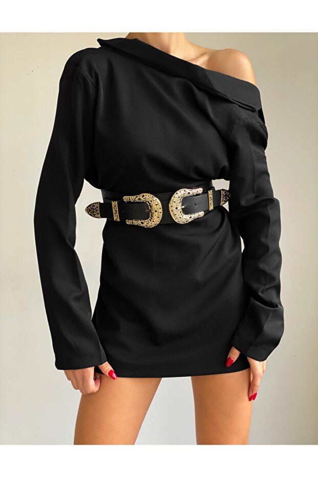 Elastický pásek s dvojitou přezkou - 1