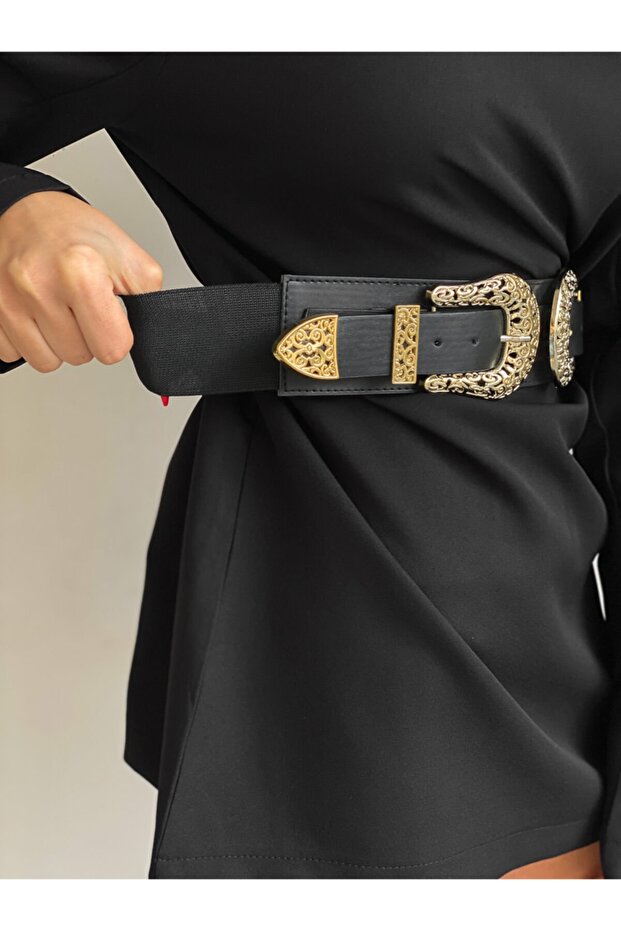 Elastický pásek s dvojitou přezkou - 3