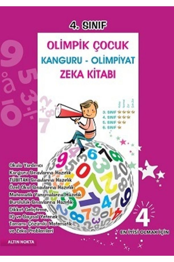 4. Sınıf Olimpik Çocuk Bilsem Kanguru Olimpiyat Zeka Kitabı - 1