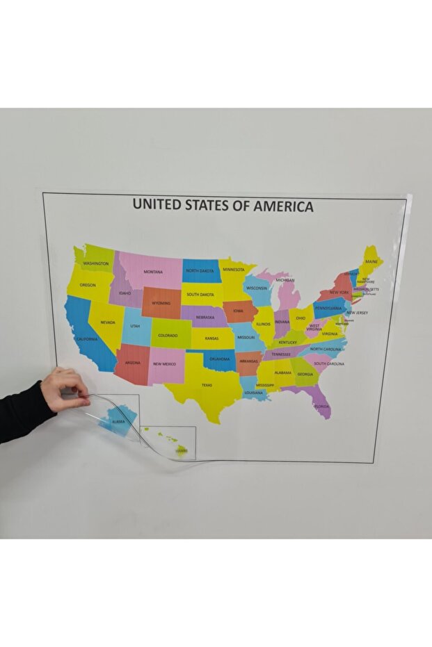 الولايات المتحدة الأمريكية خريطة الدولة اللون - 2