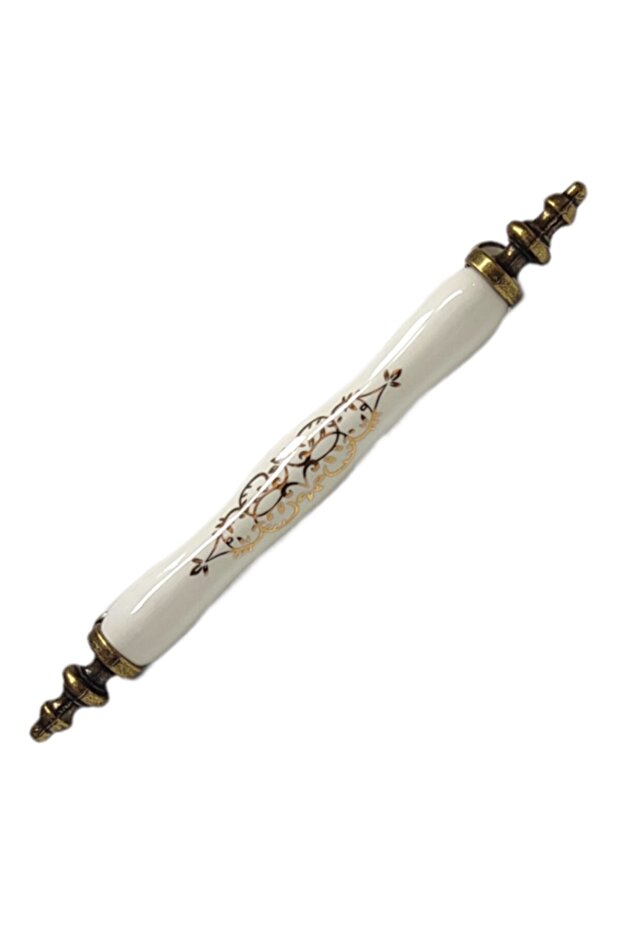 Violet 522 Antique Yellow 128 mm Patterned Furniture Porcelain Handle