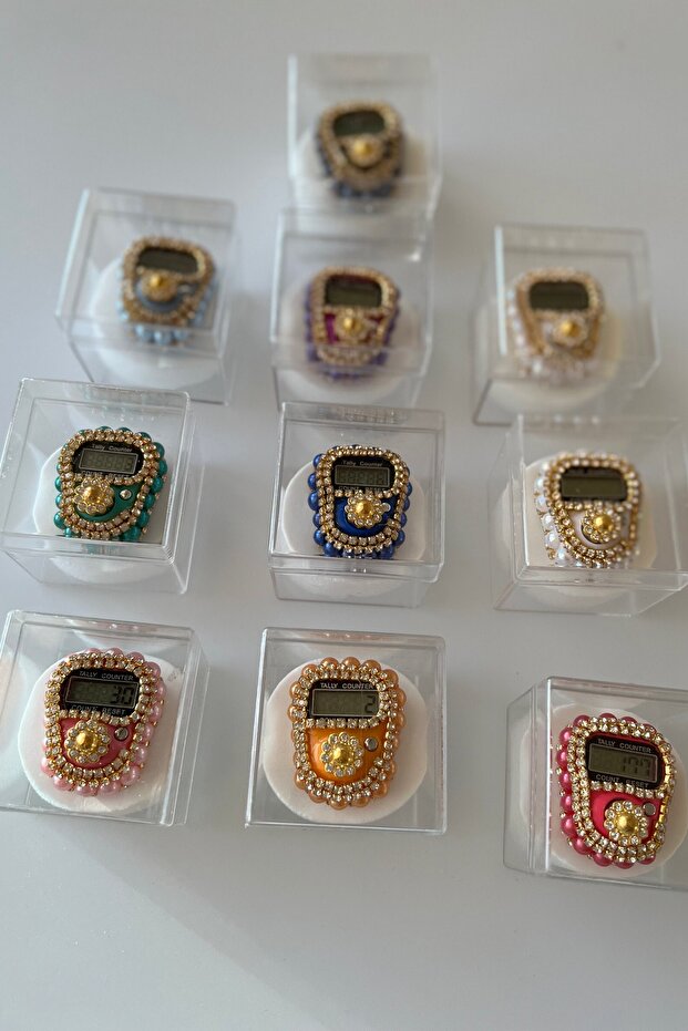 Zikirmatik Süslemeli Hediye Kutusunda 10 Adet - 1