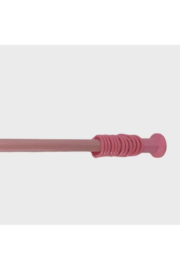Bathroom Curtain Pipe 160Cm-260Cm Pink Shower Curtain Pipe Showercabin Curtain Hanger Spring Shower Pipe Metal