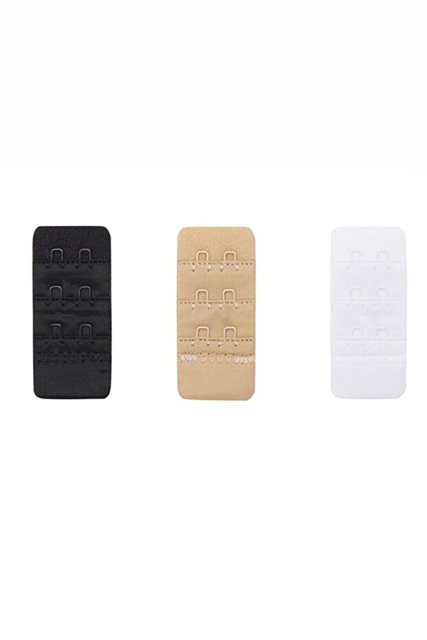 3-Piece Women's Bra Extension Clip with 2 Hooks