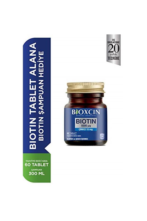 Bıotın 5000mcg 60tb+şampuan (kofre) 1 Paket (1 X 1 Adet) K - 5