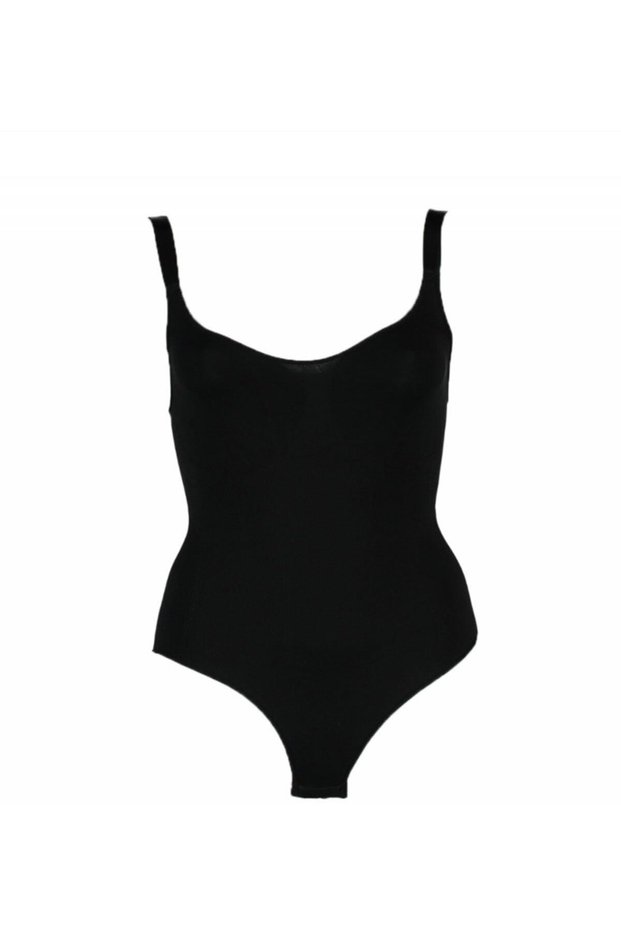 Women's Black Seamless Body Corset 2944