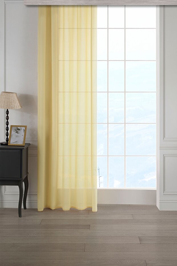 Single Wing Tulle Curtain Don't Want Ironing Tight Pleated