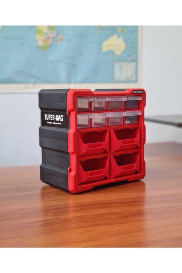 Monoblock Tool Holder and Drawer Set of 12 Hobby Organizer - 1