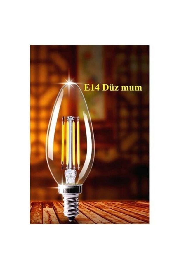 10 Adet 4 Watt E-14 Led Avize Ampulü Dimmerlenebilir Özellikli Günışığı - 4