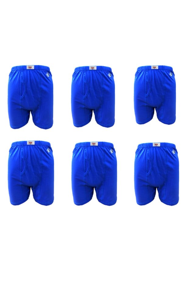 Men's 6-Piece Blue Argentina Combed Cotton Boxer Towel with Waist Legs 100% Cotton