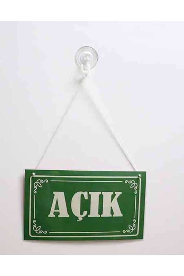 'açık - Kapalı' Kapı,cam Levhası (150 Micron Plastik) - 4