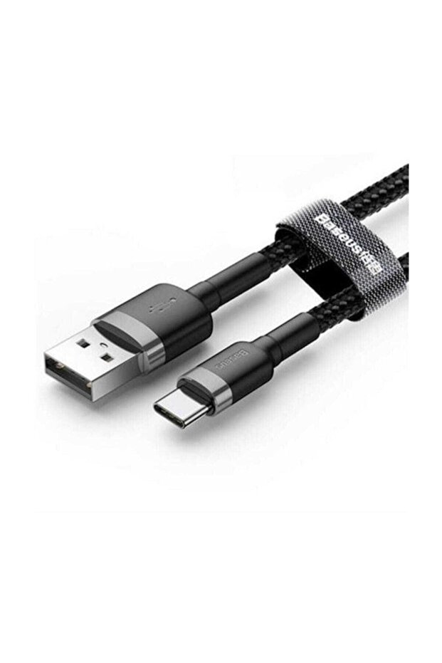 Cafule Kablo USB For Type-C 3A 0.5 M Gri - 5