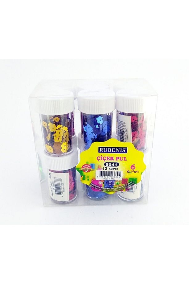 Çiçek Pul 12'li Paket - 1