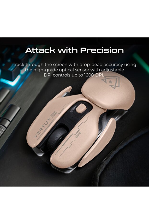 Oyuncu Mouse Yüksek Performanslı Led 1600 Dpı Kablosuz - Glıder - 3